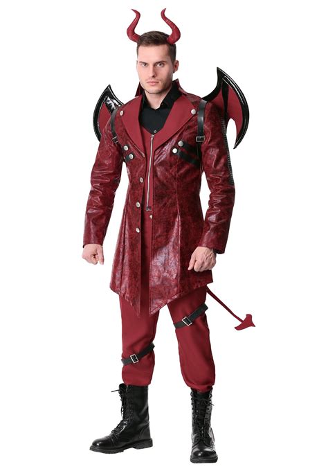 demon angel costume|adult male devil costume.